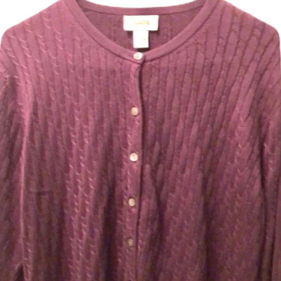 TALBOTS EUC WOMENS PETITE SWEATER TOP TOPS CARDIGAN SHIRTS SHIRT SIZE L LARGE - Picture 3 of 7